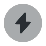Flash Circle SVG Icon